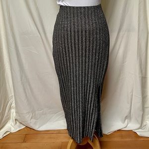 H&M lurex body con skirt